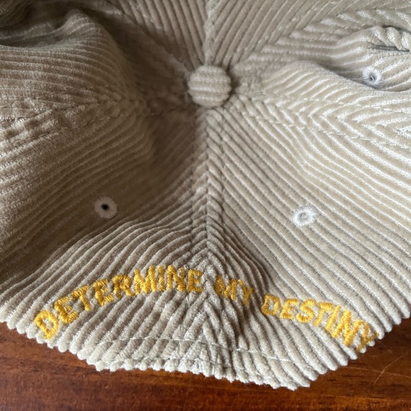 Dsquared2 Fighting Dudes Tan Beige Corduroy Baseball Cap - Picture 3 of 4